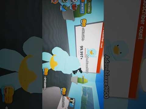 100T SUBSCRIBERS IN YT TYCOON!!!!! #roblox #fyp #shorts
