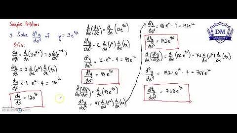 Part 2 Higher Order Differentiation