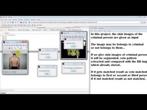 Criminal Identification Using Skin and Vein Pattern matlab||final year projects consultant bangalore