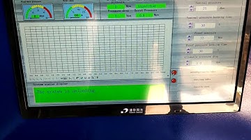 Computer controlled hydrostatic test bench.  Software operation.
