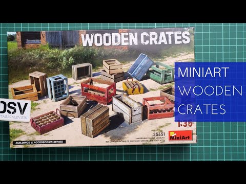 Video: MiniArt 35651 dřevěné bedny (1/35)