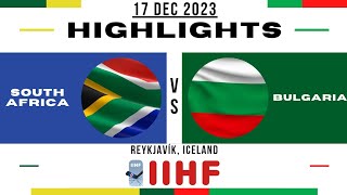 South Africa vs. Bulgaria || 2023 Men's Olympics Ice Hockey Qualification, Round 2 - Group K,Iceland