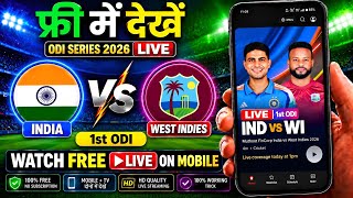 INDIA vs WEST INDIES ODI Match Live Kaise Dekhe Free Me | How To Watch IND vs WI Match Live Free screenshot 4