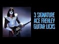3 Signature ACE FREHLEY Guitar Licks Lesson