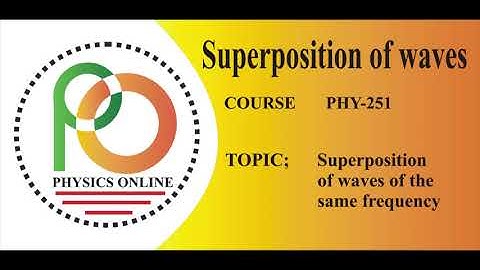 superposition of waves of the same frequency