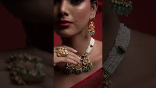 Necklaces swing, a pendulum of dreams, Jeweled tales woven in radiant gleams. #jewellery #wedding