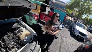 Saving a brand new dodge charger from overheating on the hwy!