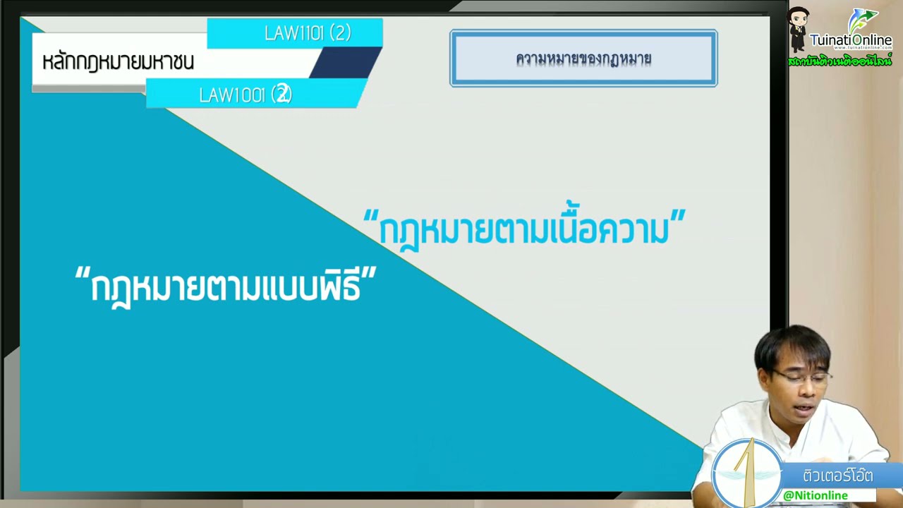 LAW1001 (LAW1101) กฎหมายมหาชน (ภาค 2/63)