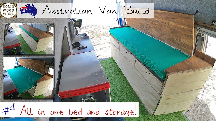 Australian Van Build #4 My sliding bed and storage concept comes to life!