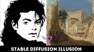 Viral AI illusion Art Photo Editing Tutorial | Hugging Face illusion Diffusion | Free | Tamil screenshot 3