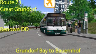 OMSI 2 - Great Grundorf Route 73, Grundorf Bay to Bauernhof (Renown DD) screenshot 5