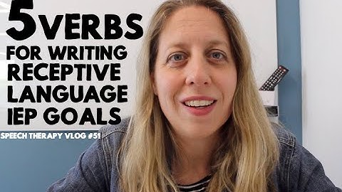 How to Write IEP Goals - Receptive Language Goals - Speech Therapy Vlog 51