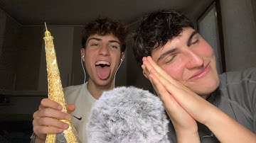 My Friend PAOLO Try To GIVE me TINGLES For The FIRST Time (mouth sounds, rambling and more) 