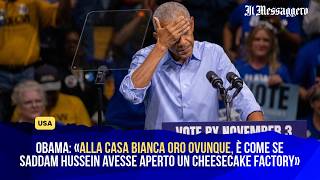 Obama: „Überall Gold im Weißen Haus, es ist, als hätte Saddam Hussein eine Cheesecake Factory erö...