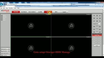 How to Check HDD Status in CP Plus  DVR