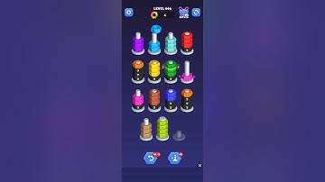 nut sort game video level 1 se 446 tk salutations done ✅very very super hard level #tricktakinggame