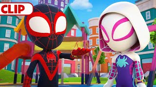 Ant-Man, and Wasp make Zola a GIANT! | Marvel's Spidey and his Amazing Friends | @disneyjunior