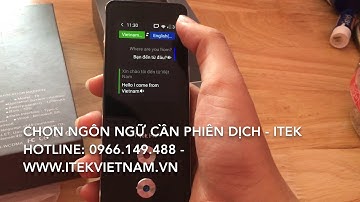 Máy Phiên Dịch I-Tek
