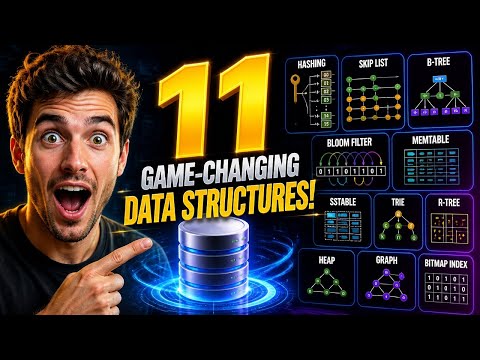 11 Data Structures Powering Databases (Hashing, Skip List, B-Tree, Bloom Filter, MemTable & SStable)