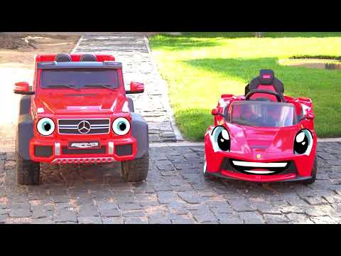 Kereta Ferrari tersangkut dalam lopak jalan.