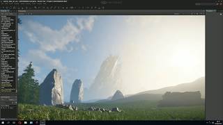 Cryengine 5 | first project+Megascans+lens flare basic