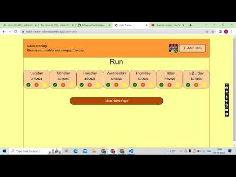Habit tracker coding ninja skill test