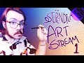 Drawing some fnaf  the stupendium art stream 01