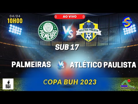 PALMEIRAS X ATLÉTICO PAULISTA, AO VIVO, SUB 17