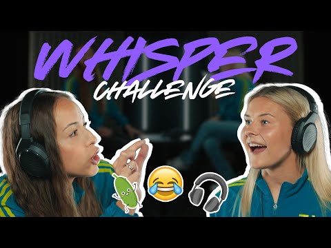 🎧😂 Whisper Challenge with Julia Grosso & Amanda Nilden | Juventus Women