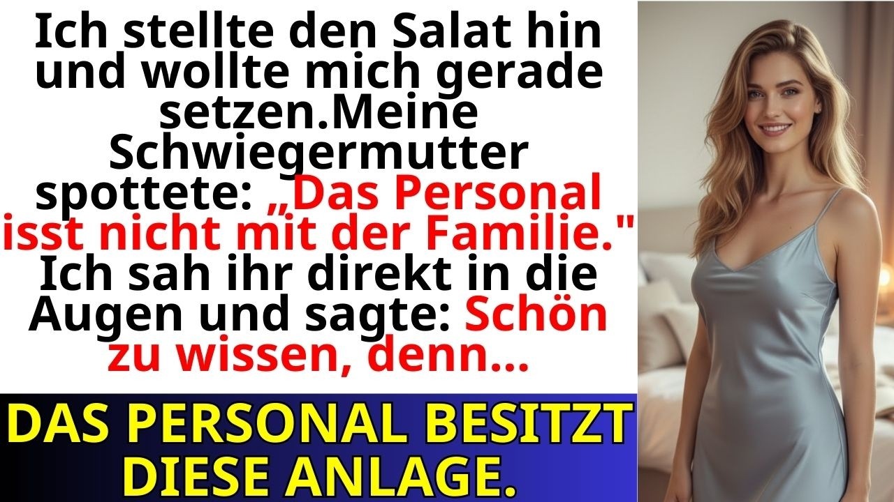 „Ich stellte den Salat hin – sie lachte ‚Bedienung isst nicht.‘ Ich sagte ‚Die Besitzerin schon.‘“