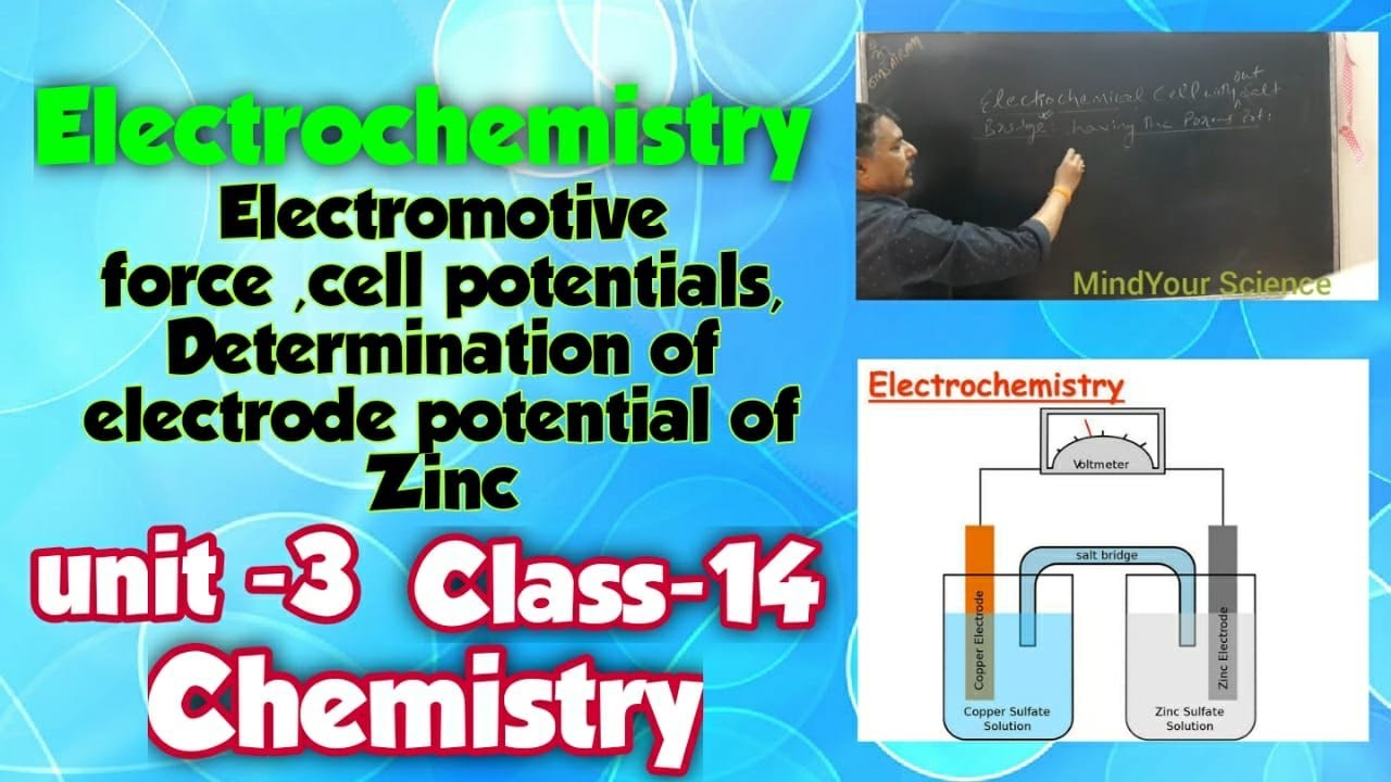 Electromotive force, Cell potentials, Determination of electrode