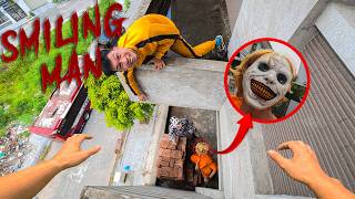 SMILING MAN IN REAL LIFE ESCAPE 30.0 | Horror Parkour Pov Short | Bubbles 3Run
