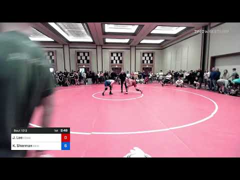 152 Kg Round Of 64 - Justin Lee, Edward R Murrow High School Wrestling Vs Kj Sherman, New Jersey F