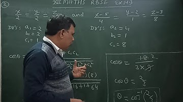 Three dimensional geometry # class 12 RBSE exercise 14.3 question 2