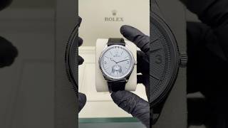 勞力士 1908 52506｜冰藍面 Ice Blue｜黑皮帶｜39mm（近拍細節）