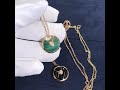 18K Rose Gold Chain Mother Of Peal Cartier Amulette Necklace