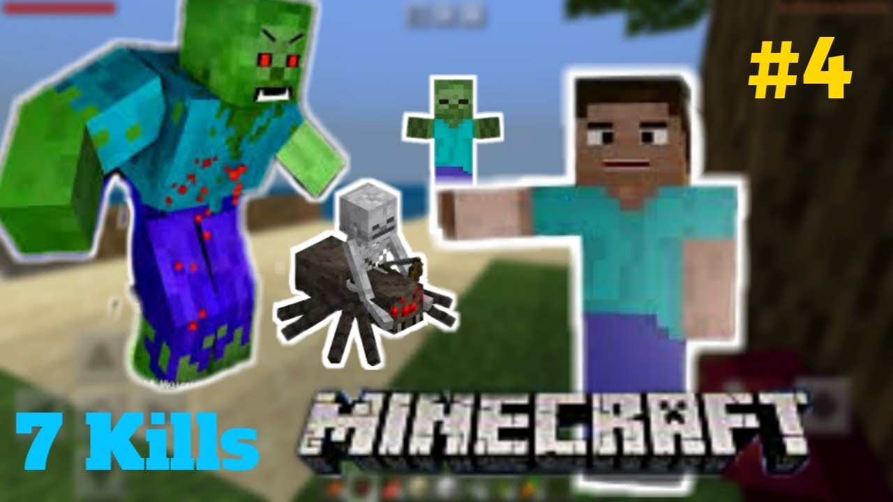 Minecraft zombie s kill mission/Minecraft gamepay #4/host gaming - YouTube