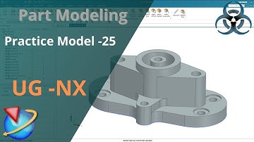 Siemens Unigraphics NX- Single sketch Part modeling Example 25