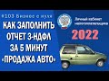 3 НДФЛ отчет продажа авто, декларация 3 НДФЛ за 2020 год