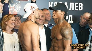 SERGEY KOVALEV VS ANTHONY YARDE FACE OFF WEIGH IN REACTION FINAL THOUGHTS