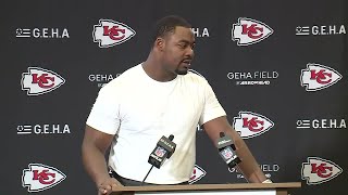 Chris Jones meets with media after dominant defensive finish vs. Colts