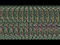 StereoGram Day107　ステレオグラム視力回復107日目　　1分で眼が良くなる映像 平行法　 Let's see what we can find out.