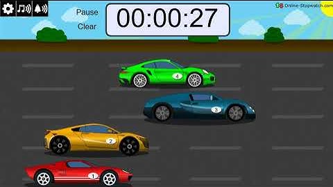 1 minute car race timer