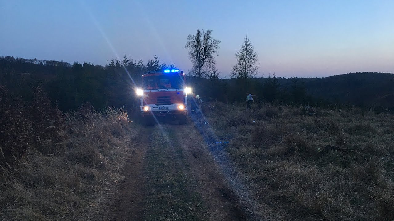 JSDH Drnovice: Požár lesa - Hostěnice, 2.4.2017