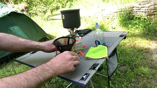 GSI Ultralight JavaDrip Coffee Filter for camping, hiking and being outdoors.  My opinion.
