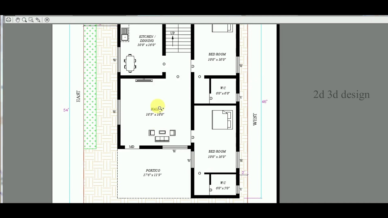 29 x 46 Northt facing building plan as per vastu tamil 2019 - YouTube