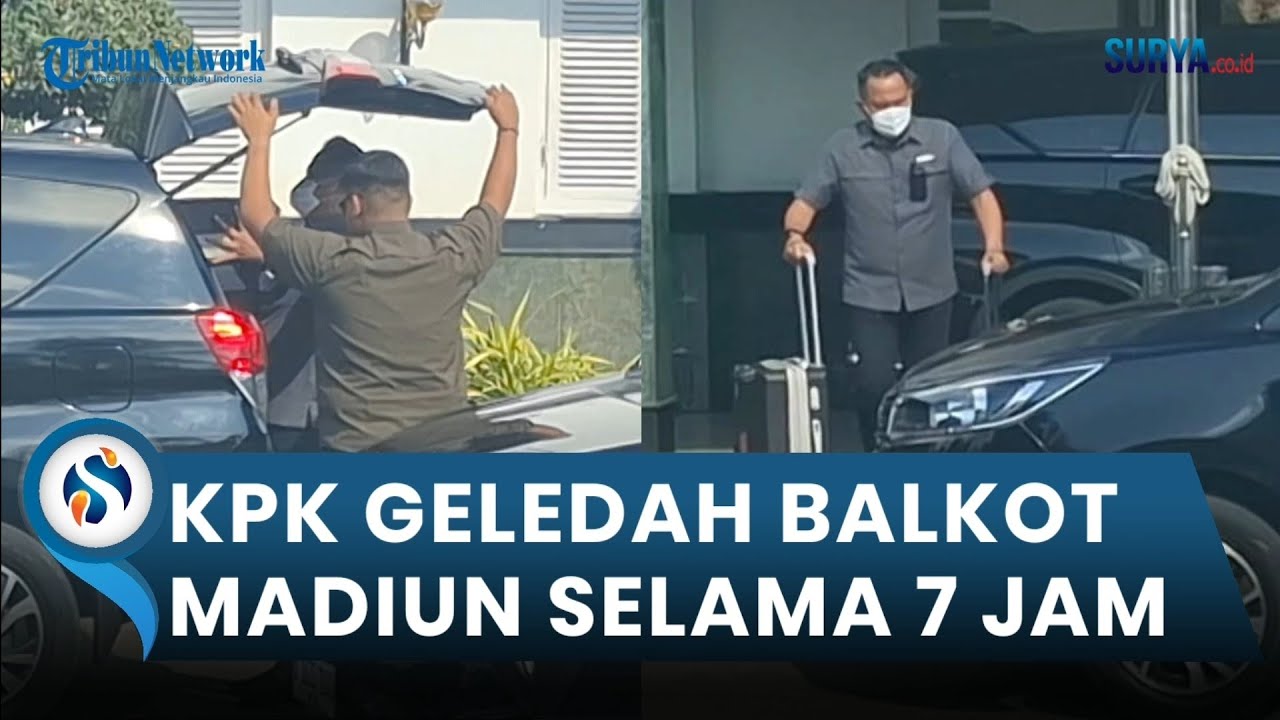Geledah Balai Kota Madiun Selama 7 Jam, KPK Bawa 5 Koper, 3 Koper Besar 2 Koper Kecil