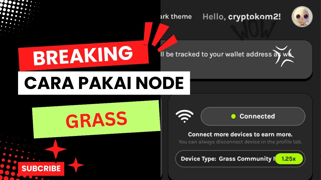Cara pakai node airdrop grass youtube