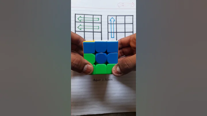 3x3 rubik's cube solve best trick 😱 #shorts #rubikscube