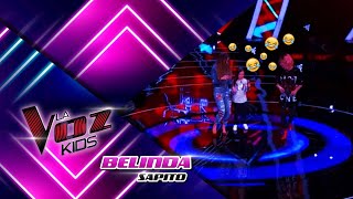 Video thumbnail of "¡BELINDA BAILA EL SAPITO! | La Voz Kids 🤣"